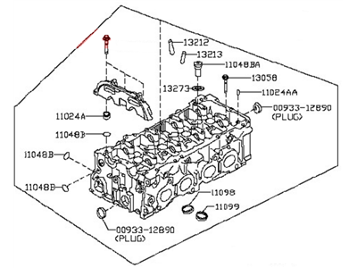Nissan Pathfinder Cylinder Head - 11040-3KY0A