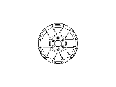 Nissan 40300-ZQ31B Aluminum Wheel