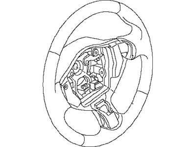 Nissan 48430-3TA1A Steering Wheel Assembly Without Less Pad