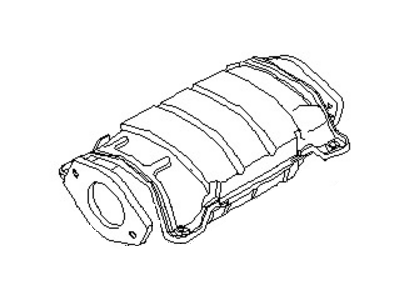 Nissan 20802-P8110 Three Way Catalytic Converter With Shelter