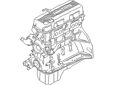 Nissan 10102-F4033 KA24 Bare Engine