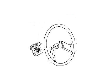 Nissan 48430-17C00 Steering Wheel Assembly W/O Pad