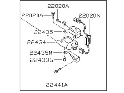 Nissan 22448-61A10 Ignition Coil Assembly