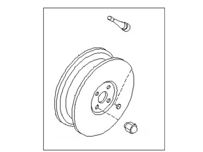 Nissan 40300-9Z501 Spare Tire Wheel Assembly