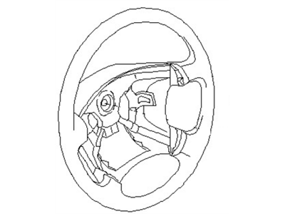 Nissan 48430-8J100 Steering Wheel Assembly Without Pad