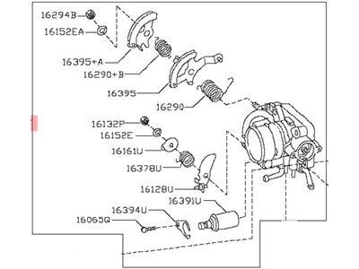 Nissan 16118-38U13 Throttle Valve Body Tps Sensor