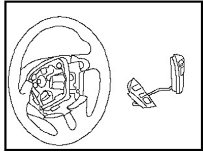 Nissan 48430-1JA0B Steering Wheel Assembly Without Less Pad