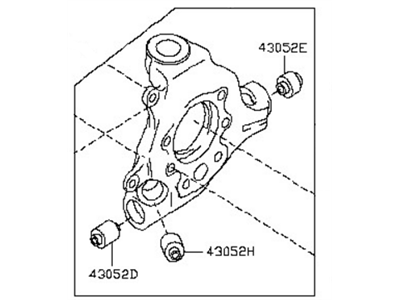 2015 Nissan Pathfinder Steering Knuckle - 43018-3JA0A
