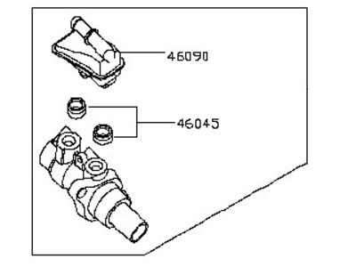 Nissan 46010-3JA0A Cylinder Assy-Brake Master