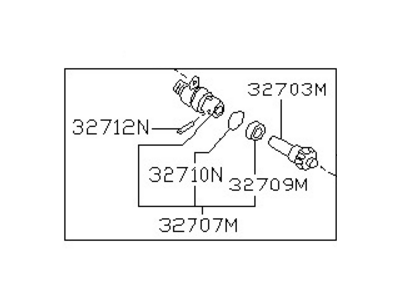 Nissan 32702-33G21 PINION Assembly SPEEDOMETER