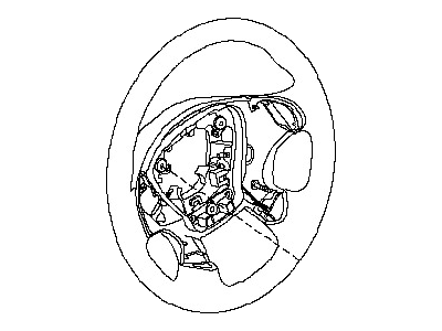 Nissan 48430-3YV1A Steering Wheel Assembly Without Pad