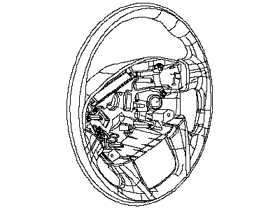 Nissan 48430-1PA0A Steering Wheel Assembly Without Less Pad