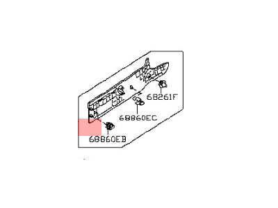 Nissan 68135-CF40A Panel-Instrument Side,LH