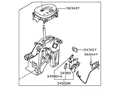 Nissan 34901-1KF7B Transmission Control Device Assembly