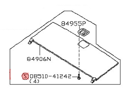 Nissan 84908-ZV60D Board Assy-Luggage Floor,Center
