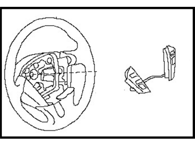 Nissan 48430-1AA2C Steering Wheel Assembly W/O Pad