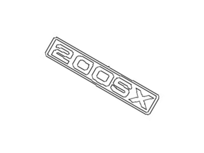 1981 Nissan 200SX Emblem - 63894-N8501
