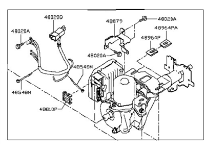 Nissan 48811-3NF0A Control Motor Assembly-Eps