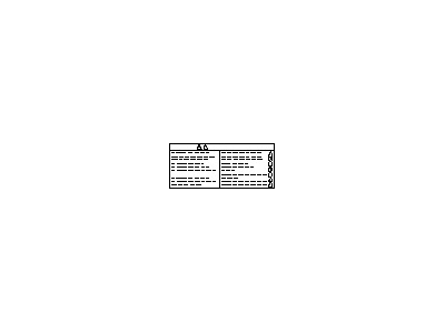 Nissan 993B2-3NF1B Label-Warning,High Voltage