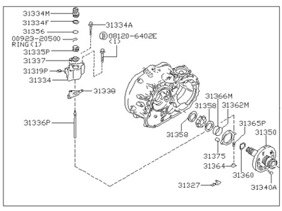 Nissan 31340-21X66 Housing Assembly-CONVERTE, W/OIL Pump