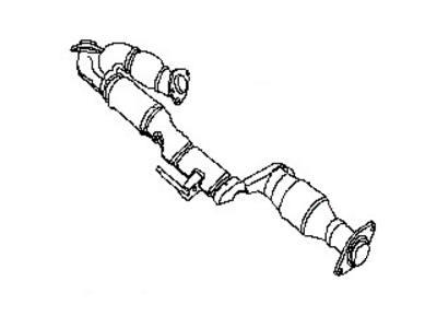 Nissan 20020-9NB0B Exhaust Tube Assembly, Front