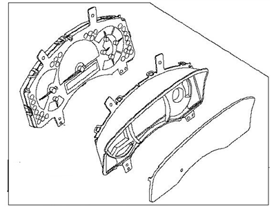 Nissan 24810-ZR64A Speedometer Instrument Cluster