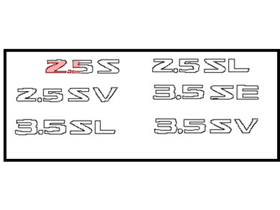 Nissan 84896-9HS2A Trunk Lid Emblem