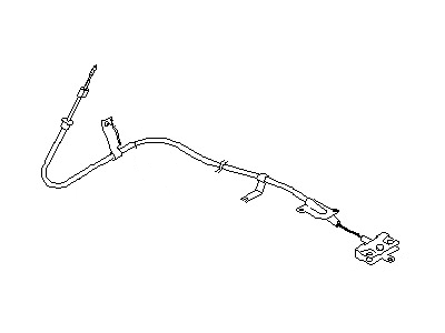 Nissan 36402-CA00A Cable Assy-Parking Brake,Front