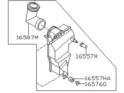 Nissan 16585-2Y000 RESONATOR Assembly