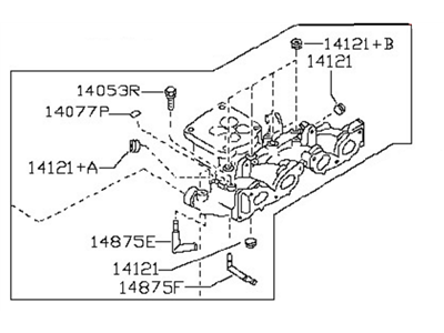 Nissan 14001-F4500 Manifold Assy-Intake