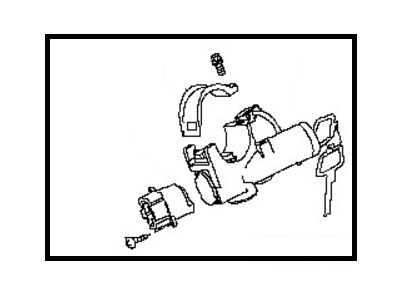 Nissan D8700-1HL5A Lock Set-Steering