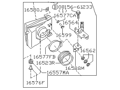 Nissan 16585-31U16 RESONATOR Assembly