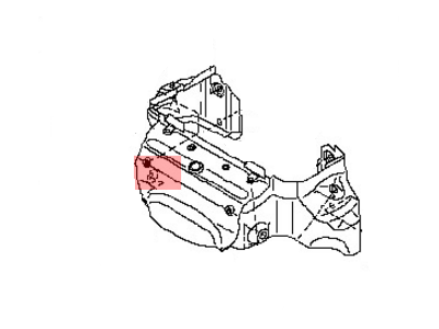 Nissan 84980-ZX80A RETAINER BRN