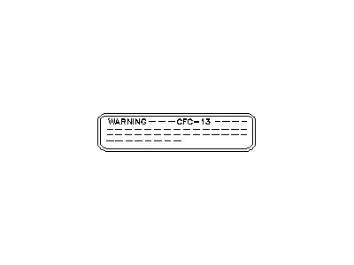 Nissan 990A1-1E402 Label-Ozone Safety