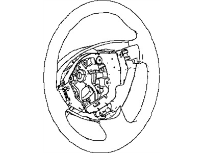 Nissan 48430-3NF1B Steering Wheel Assembly Without Less Pad