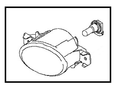 Nissan 26155-8992A Lamp Assembly-Fog,LH
