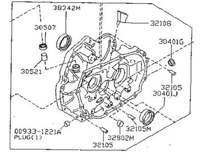 Nissan 304A0-F4302 Clutch Housing Assembly