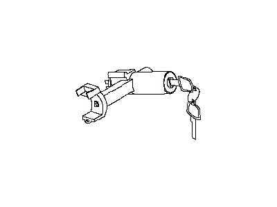2012 Nissan Sentra Ignition Lock Assembly - 48701-ZT50A