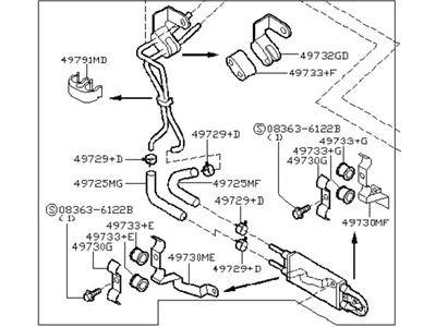 Nissan 49790-CD711 Oil Cooler Assembly - Power Steering