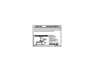 Nissan 14805-75P21 Label-Emission Control Information
