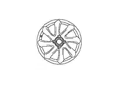 Nissan D0300-1A12B Aluminum Wheel