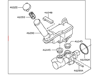 2015 Nissan Juke Brake Master Cylinder Reservoir - D6010-1KD0A