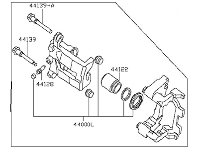 Nissan Maxima Brake Caliper Repair Kit - 44011-9N00B