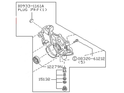 Nissan 15010-10R00 Pump Assembly-Oil