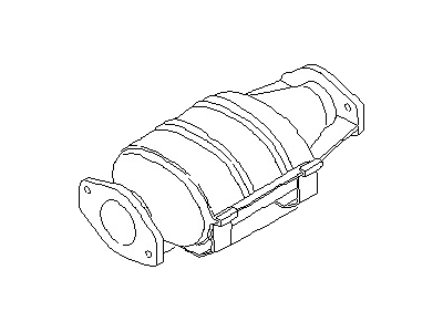 Nissan 20802-61A25 Three Way Catalytic Converter With Shelter