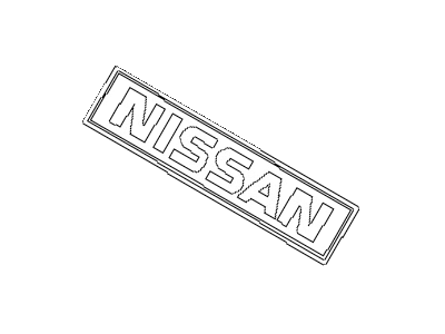 Nissan 84896-D5500 Rear Emblem