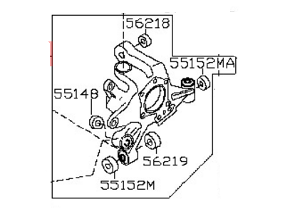 Nissan 43019-ZX70A Housing Assembly Rear Axle, LH