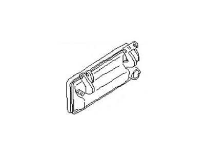 Nissan 80605-07F00 Front Door Outside Handle Assembly, Left