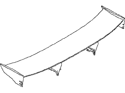 Nissan 96030-KB50A Air Spoiler Assembly - Rear