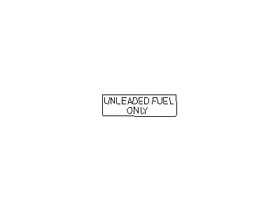 Nissan 14806-CD000 Label-UNLEADED Fuel Only